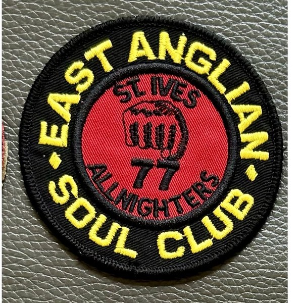 EAST ANGLIAN SOUL CLUB, ST IVES 77 ALL-NIGHTERS badge