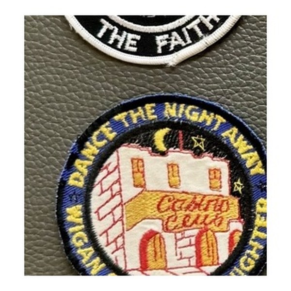DANCE THE NIGHT AWAY, WIGAN CASINO ALL-NIGHTER badge