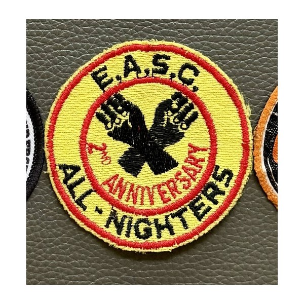 E.A.S.C. SECOND ANNIVERSARY ALL-NIGHTERS badge