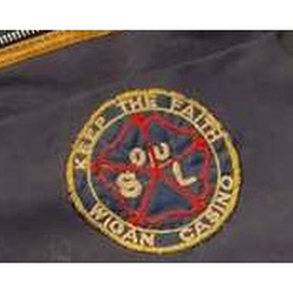 WIGAN CASINO FIST-AND-ROSE PATCH, EXACT ISSUE UNRESOLVED badge